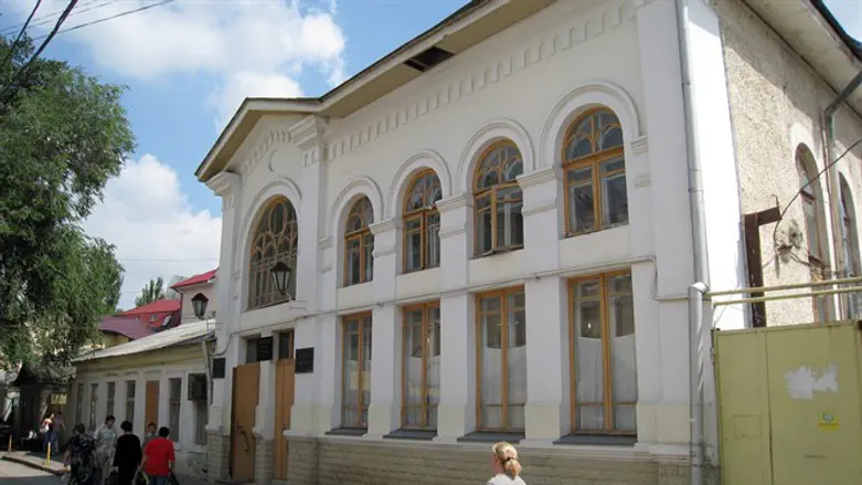 A view of the Chabad synagogue in Chisinau, the Moldavian capital. 