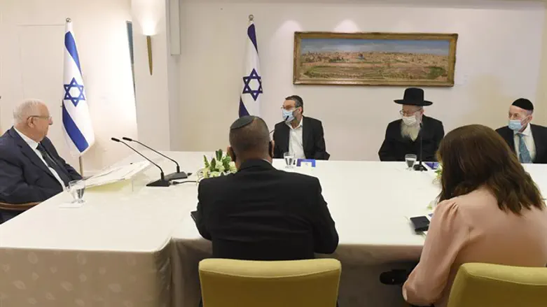 President Rivlin consults party leaders
