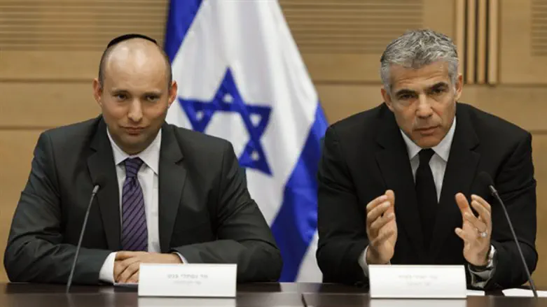 Lapid and Bennett (file)
