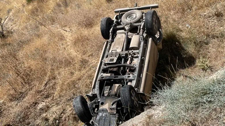 רכבו של אלון כהן לאחר התאונה