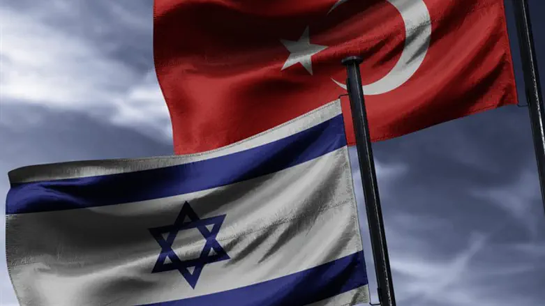 Turkey and Israel flags