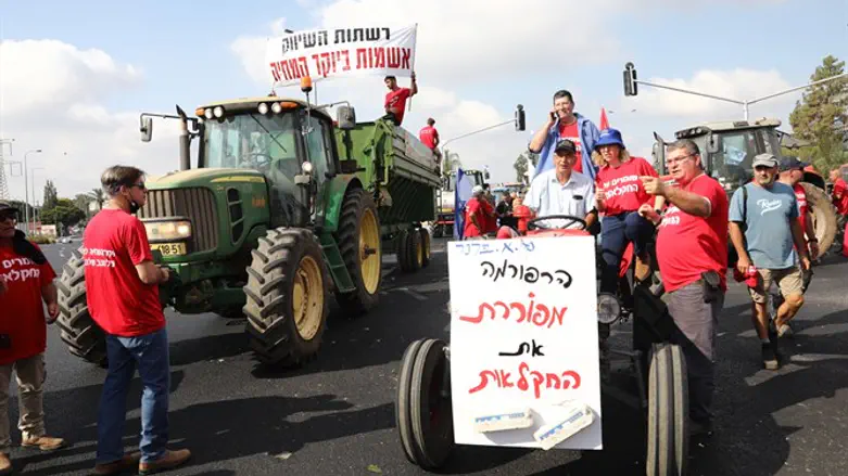 הפגנת החקלאים נגד רפורמת ליברמן