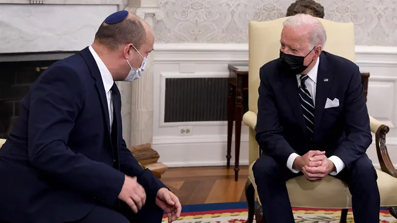 ביידן עם ראש הממשלה בנט