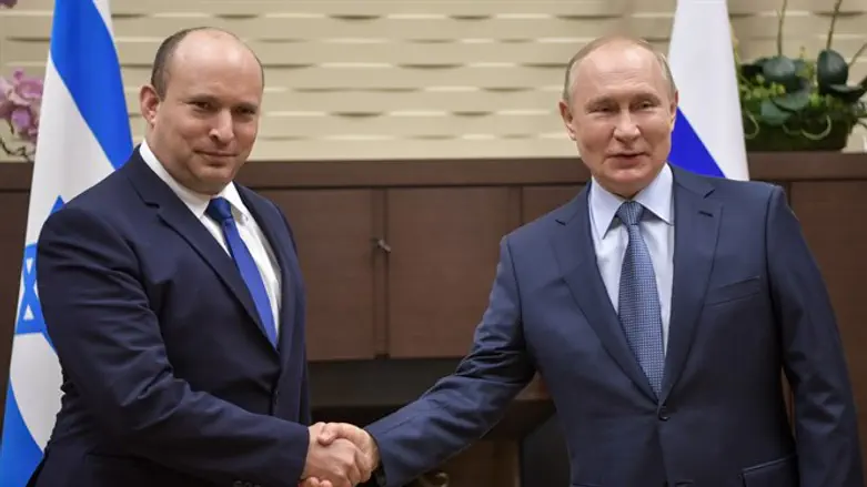 Нафтали Беннет и Владимир Путин