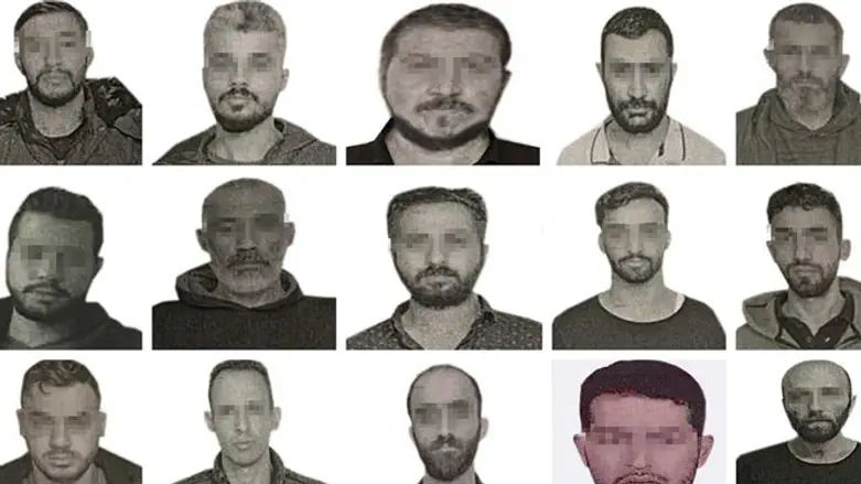 Pictures of the fifteen alleged spies