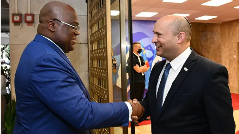 ראש הממשלה בנט עם נשיא קונגו