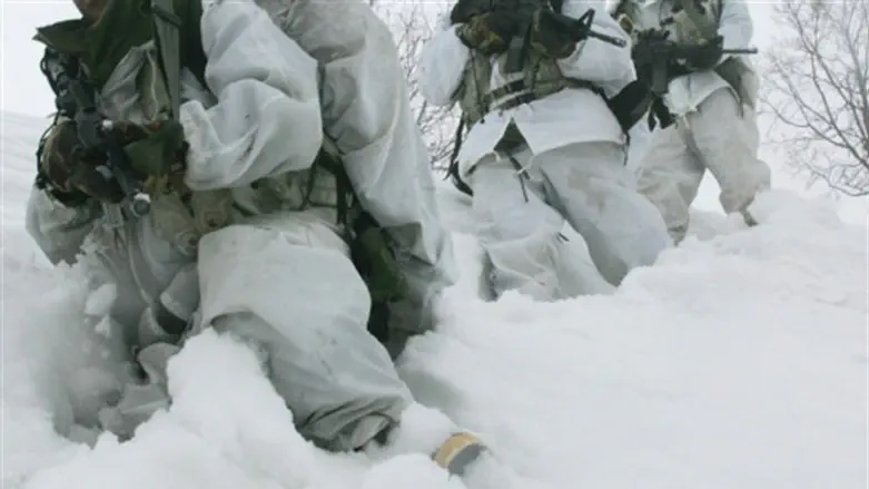 Soldiers from the Alpinist Unit