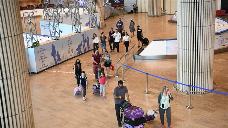 New arrivals in Ben Gurion Airport (illustrative)