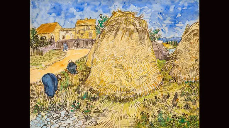 Картина "Стога пшеницы»" Винсента Ван Гога 