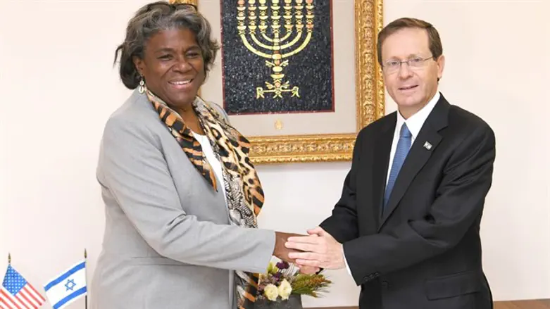President Isaac Herzog hosts U.S. Ambassador to the United Nations Linda Thomas-