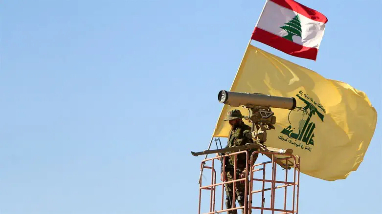 Hezbollah terrorist on watch tower