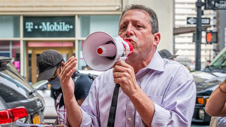 Brad Lander, the incoming New York City comptroller, pictured at a rally in Manh