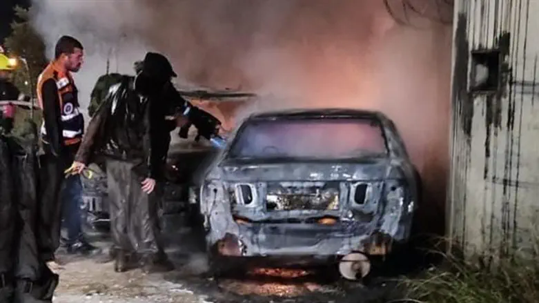 Машина, на которой ехал палестинский террорист
