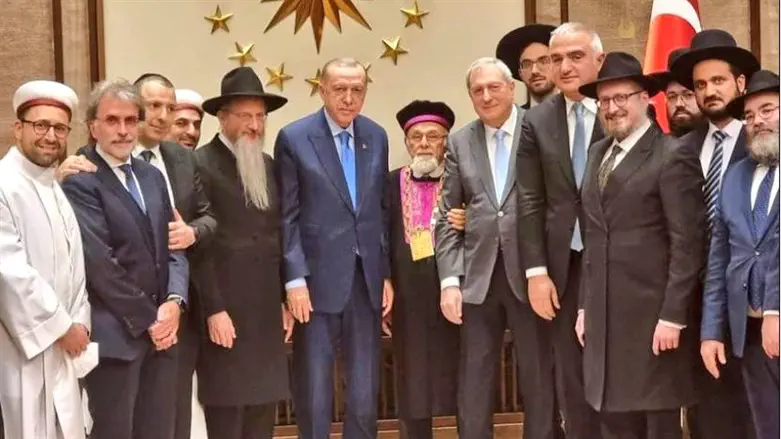 הרבנים עם הנשיא ארדואן