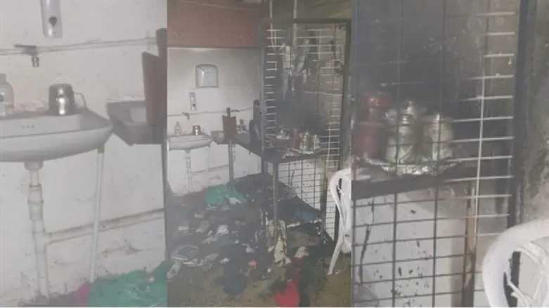 Пожар в синагоге в Гиват Мордехай