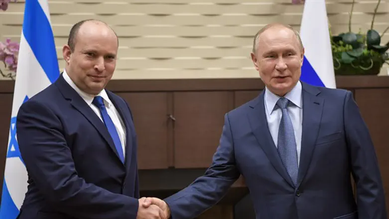 Нафтали Беннет и Владимир Путин