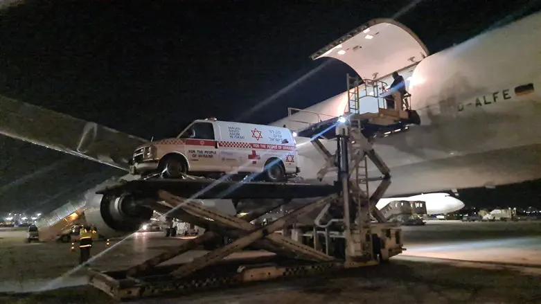 Ambulance loaded onto plane bound for Ukraine