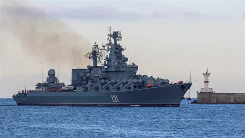 Крейсер "Москва" уже на дне Черного моря