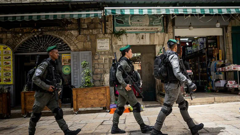 Police in Jerusalem's Old City (illustrative)
