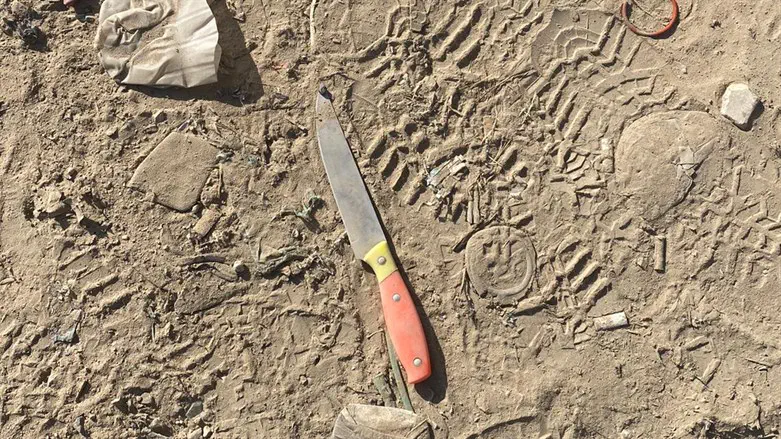 Knife from the attempted attack