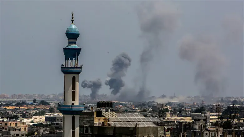 Israeli air strikes in Khan Younis, August 2022