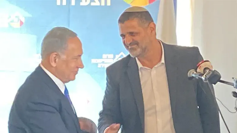Avichai Boaron with PM Netanyahu
