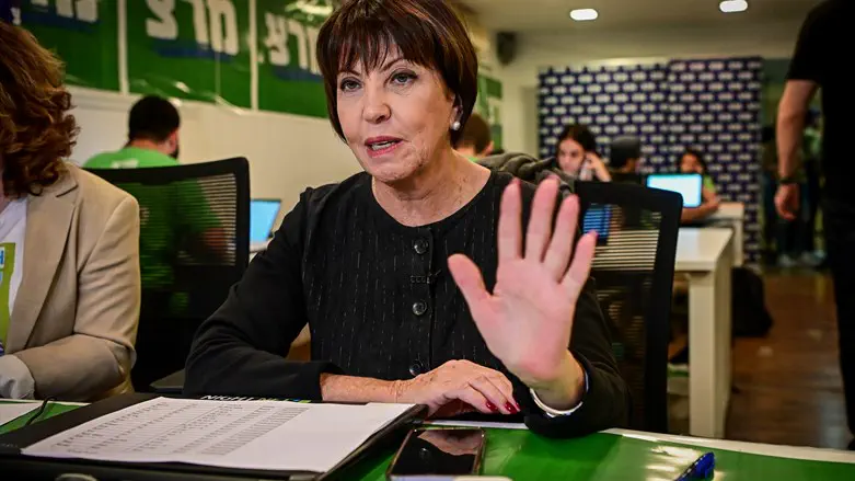 Meretz chairperson Zehava Galon