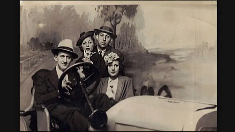 Lou and Reba Geik, foreground, with mobster Benny Kassop and his mistress Sylvia