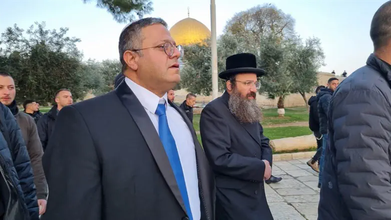 Minister Itamar Ben Gvir visiting Temple Mount