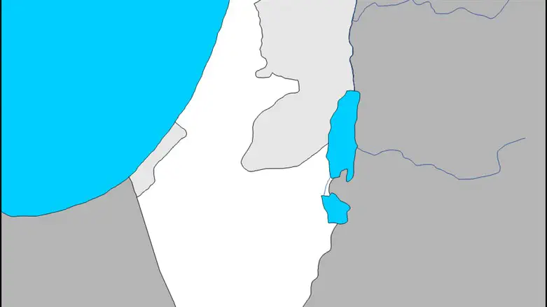 map of Israel (illustrative)