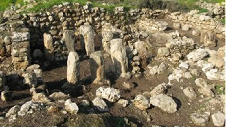 שרידי מבנה המגורים מתקופת ממלכת ישראל