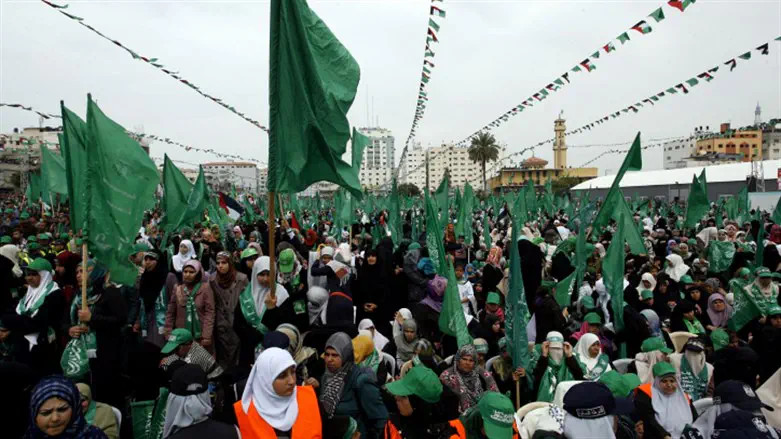 Hamas rally in Gaza City