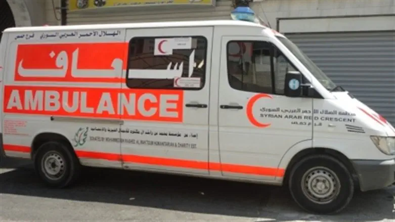 Syrian Arab Red Crescent ambulance