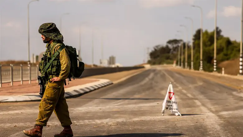 IDF soldier on the scene