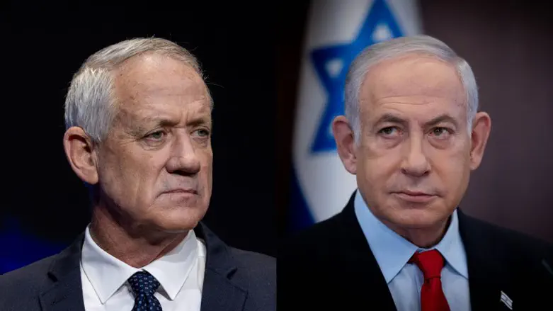 Биньямин Нетаньяху и Бени Ганц