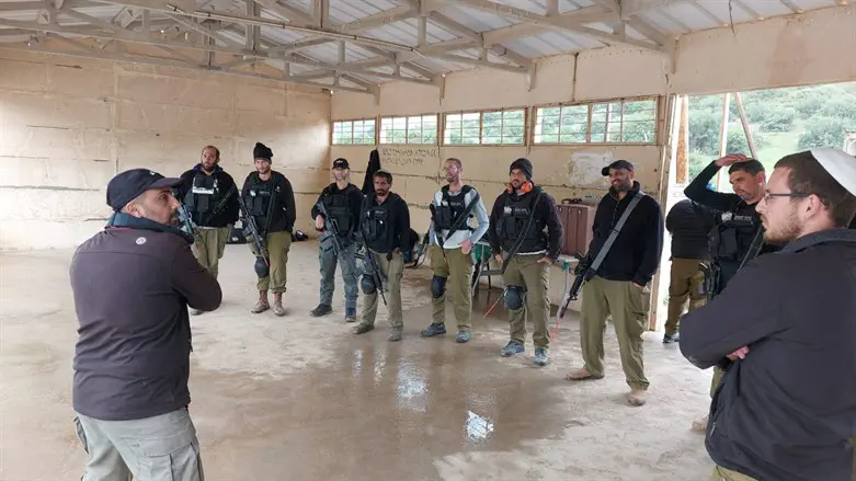 A local emergency security response team in a community in Judea and Samaria