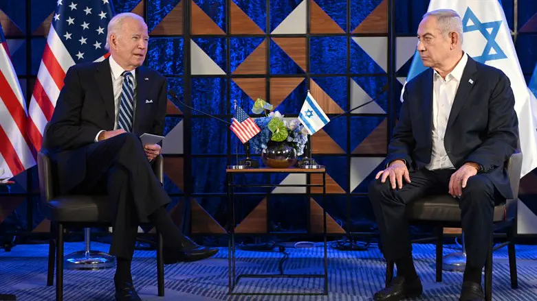 Биньямин Нетаньяху и Джо Байден