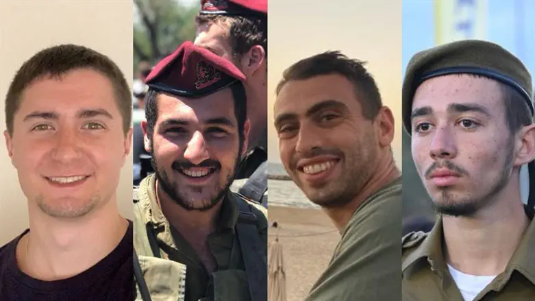 Four of the five soldiers who fell