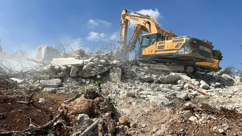Demolition of Arab construction
