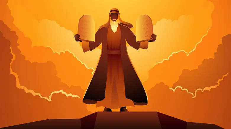 Illustration: Moses and the Ten Commandments