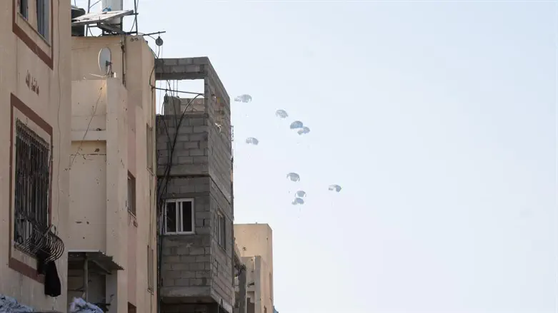 Air-dropping humanitarian aid into Gaza