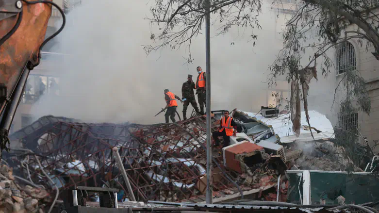 Взрыв здания в столице Сирии, Дамаске