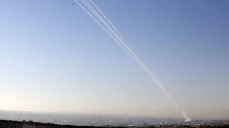 Missile barrage towards Israel