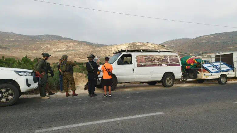 Scene of the shooting near Shavei Shomron