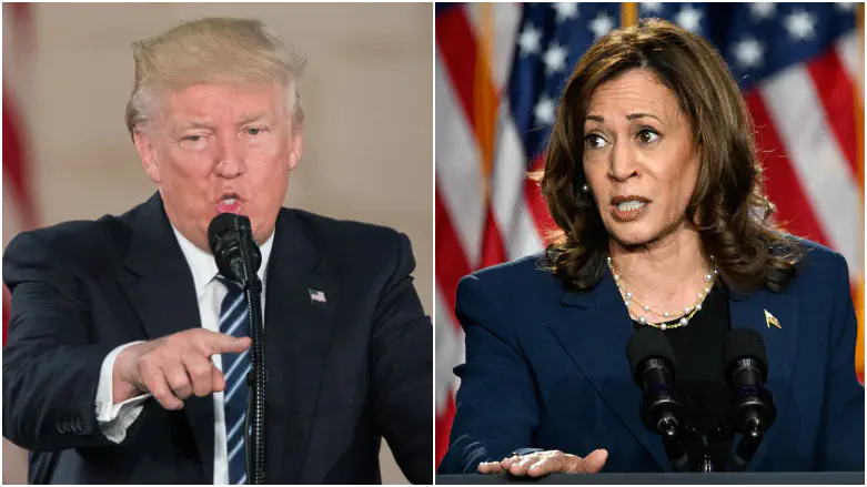 Trump and Harris