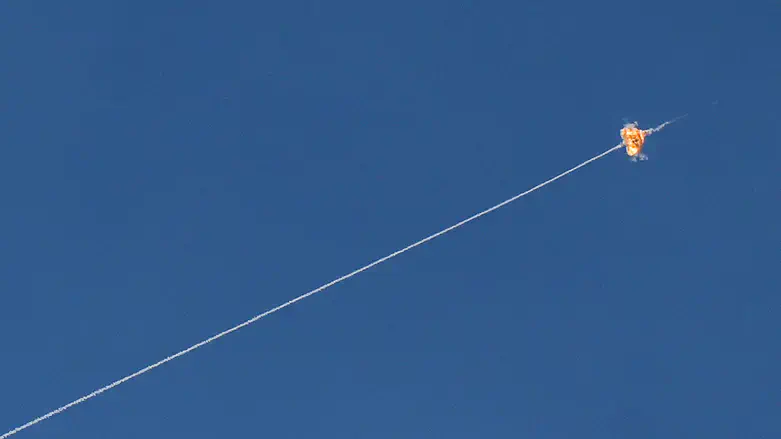 Interceptions over northern Israel