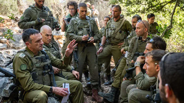 IDF Chief of Staff Herzi Halevi in the north