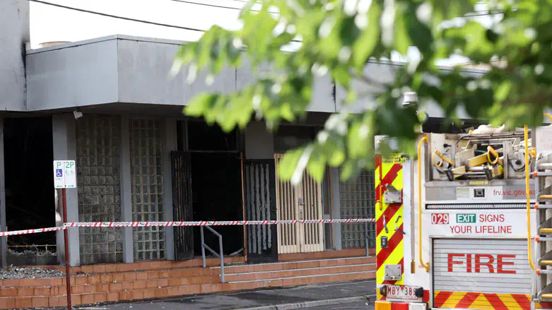 Scene of fire at Adass Israel Synagogue