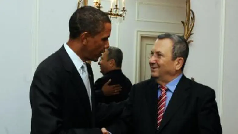 President Obama and Ehud Barak