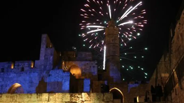 Fireworks in Jerusalem